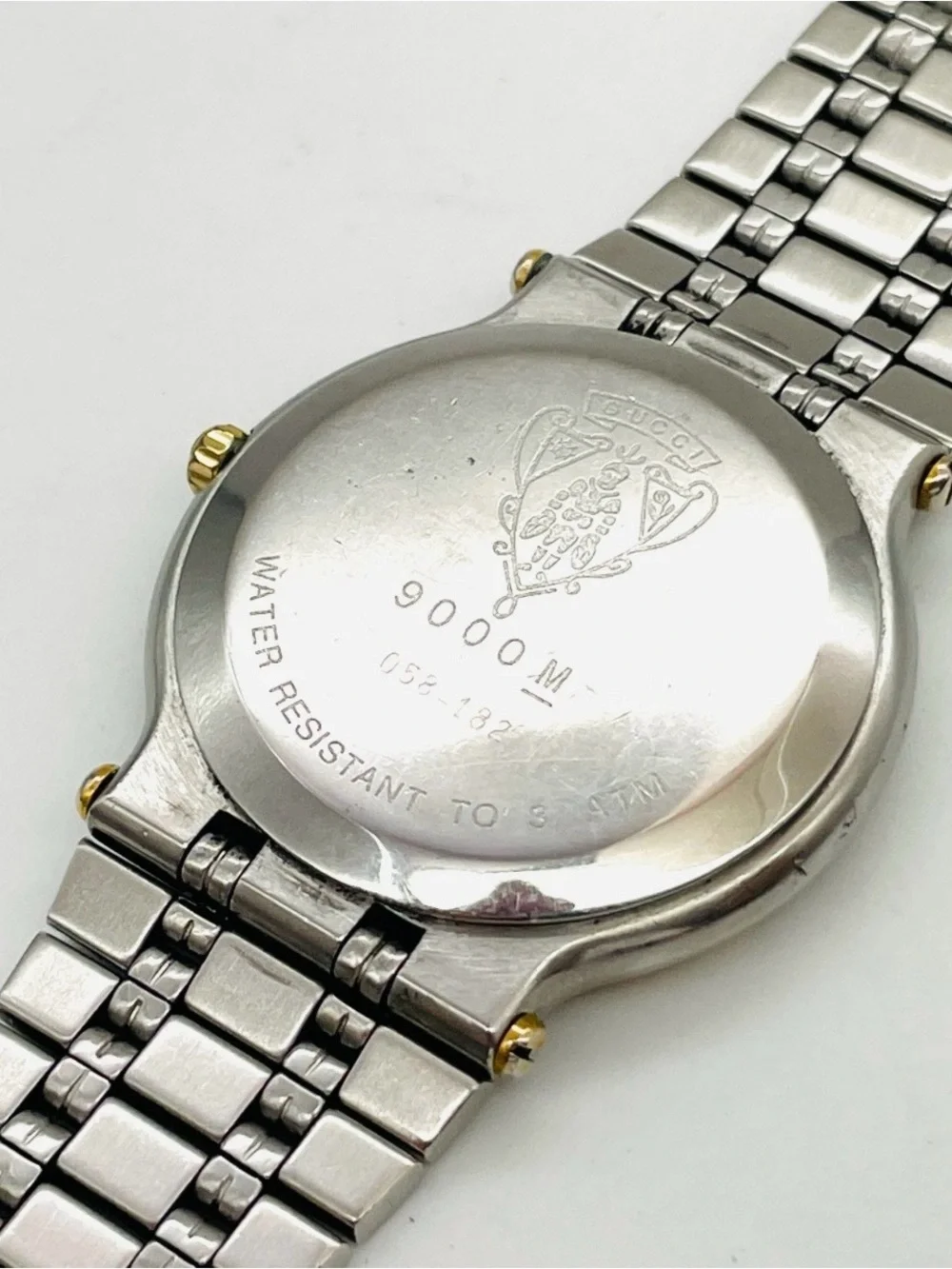 Gucci Two-Tone Stainless Steel Watch with Gold Dial